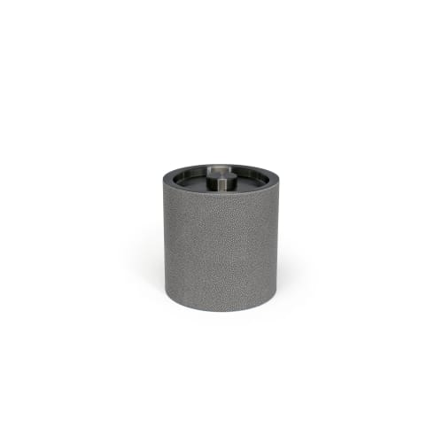 Belize Ice Bucket 3.5 Quart Round, Smoke with Matte Black Lid